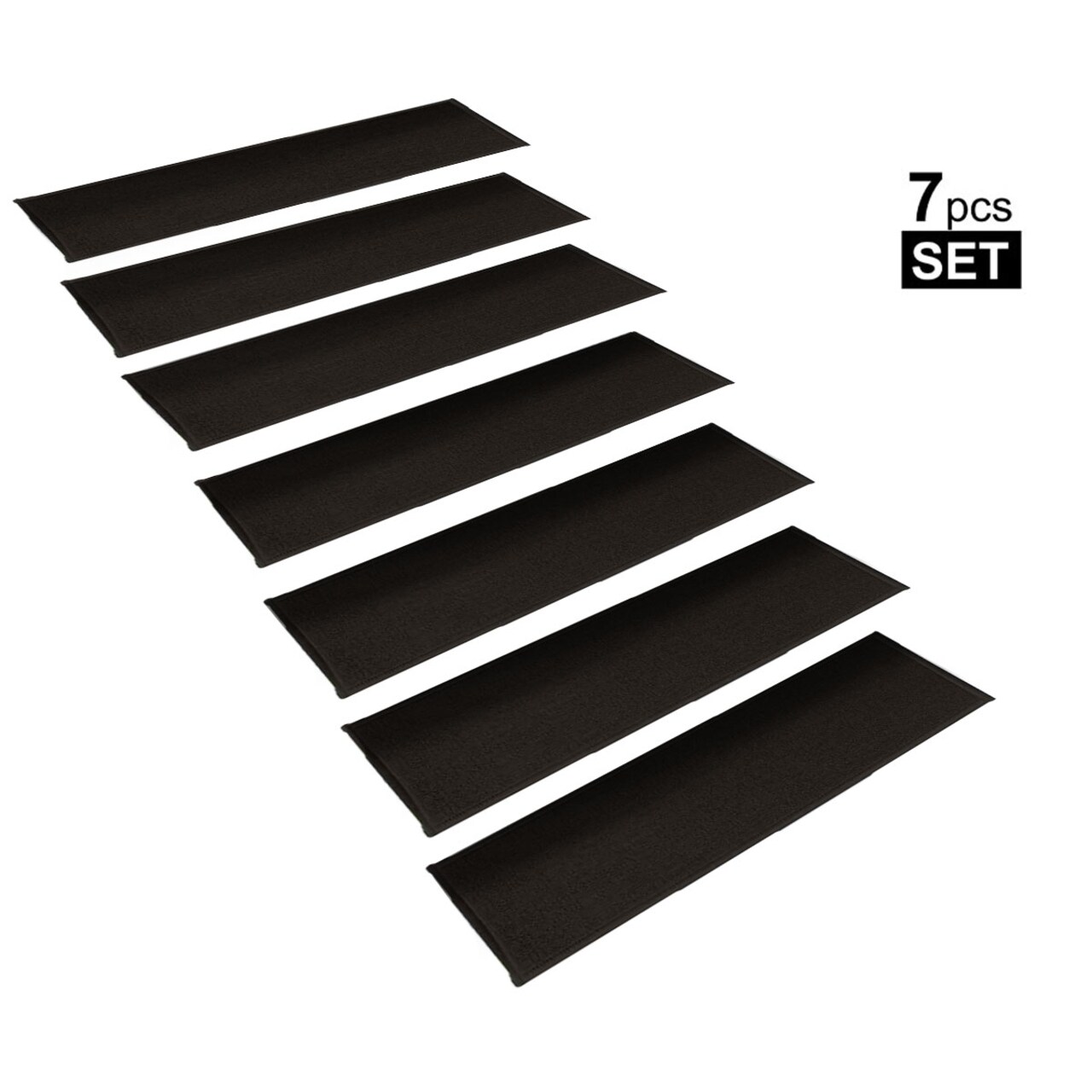 Stepbasic Non-Slip Rubber Backing Resistant Carpet Stair Gripper Set Of 7
